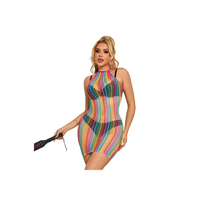 SUBBLIME - 952341 VESTITO A RETE ARCOBALENO TAGLIA UNICA - SUBBLIME D…