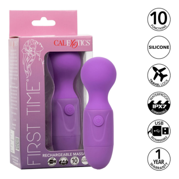 CALEXOTICS - FIRST TIME WIEDERAUFLADBARES MASSAGERÄT 10 VIBRATIONEN LILA
