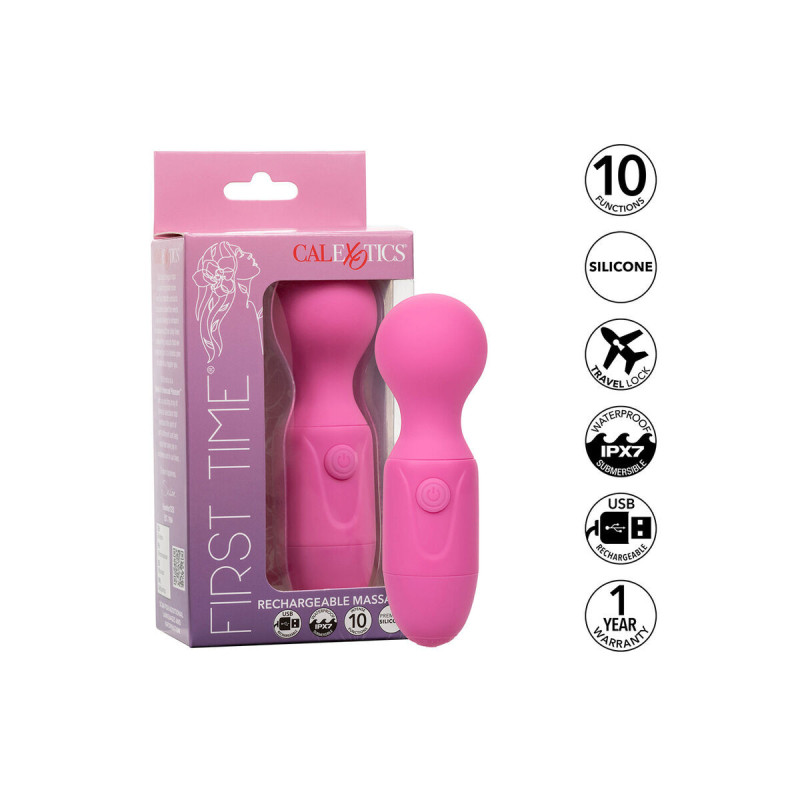 Calexotics - First Time Masseur Rechargeable 10 Vibrations Rose |