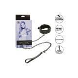 Calexotics - Nocturnal Collier Et Laisse En Cuir Réglable Noir |