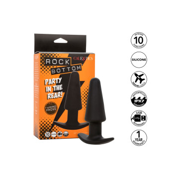Calexotics - Rock Bottom Plug Anal Cónico 10 Vibraciones Silicona