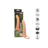 Calexotics - Maxx Doble Penetrador Acanalado 10 Vibraciones Natural