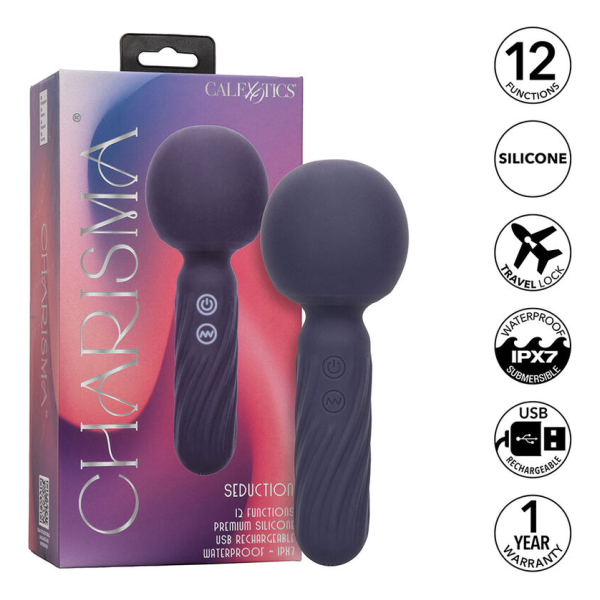 CALEXOTICS - CHARISMA SEDUCTION MASSAGER 12 FUNKTIONEN 17,75 CM X 6,25 CM LILA