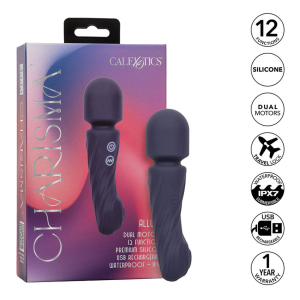 CALEXOTICS - CHARISMA ALLURE MASSAGER DOPPELMOTOR 12 FUNKTIONEN 17,25 CM X 4,5 CM LILA