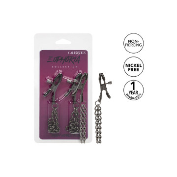 CALEXOTICS - EUPHORIA PINZAS PEZONES CON CADENA 14,5 CM