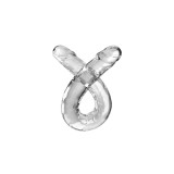 King Cock - Double Trouble Dildo Doble 46 Cm Transparente | Vybes.it