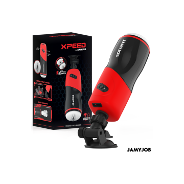 JAMYJOB - XPEED MASTURBADOR VAGINA AUTOMÁTICO 5 MODOS DE EMPUJE Y EFECTO SONIDO