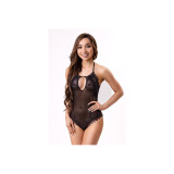 Livco Corsetti Fashion - Daiana 20248 Bodystocking Crotchless Negro