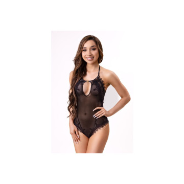 Livco Corsetti Fashion - Daiana 20248 Bodystocking Crotchless Negro