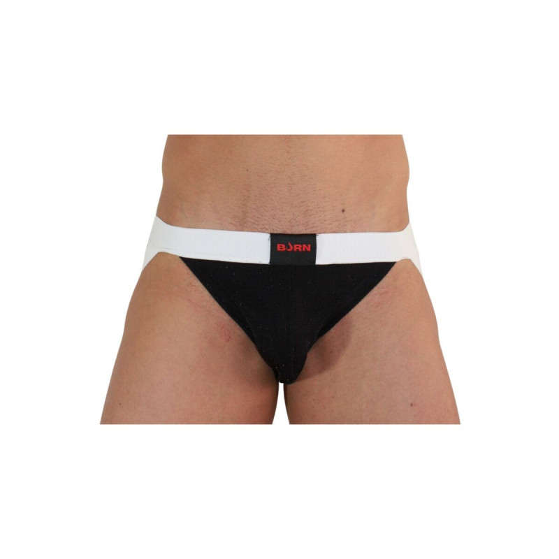 BURN - 004 JOCK NOIR BRILLANT / BLANC L - /product_models/2885 - Jock…