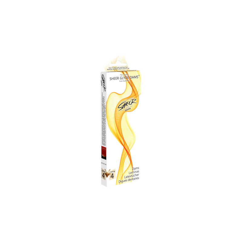 SHEER GLYDE - DAMS LAMINAS LATEX ORALSEX VANILLE - Schutz vor Oralsex
