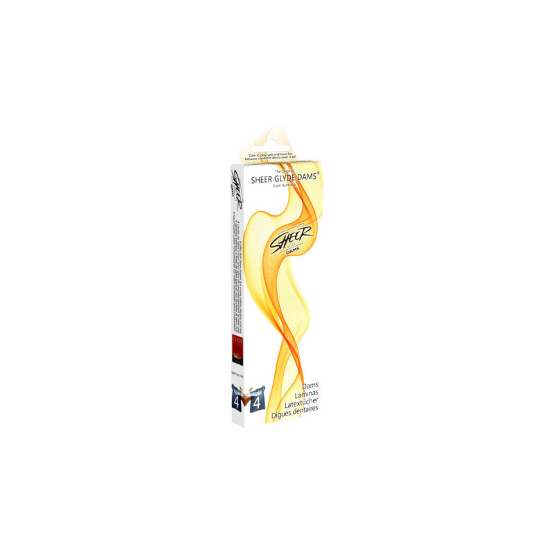 SHEER GLYDE - DAMS LAMINAS LATEX ORAL SEX TAIL - Oral Sex Protection