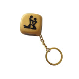 DIABLO PICANTE - PORTACHIAVI DADI DORATI CON POSE - Accessori