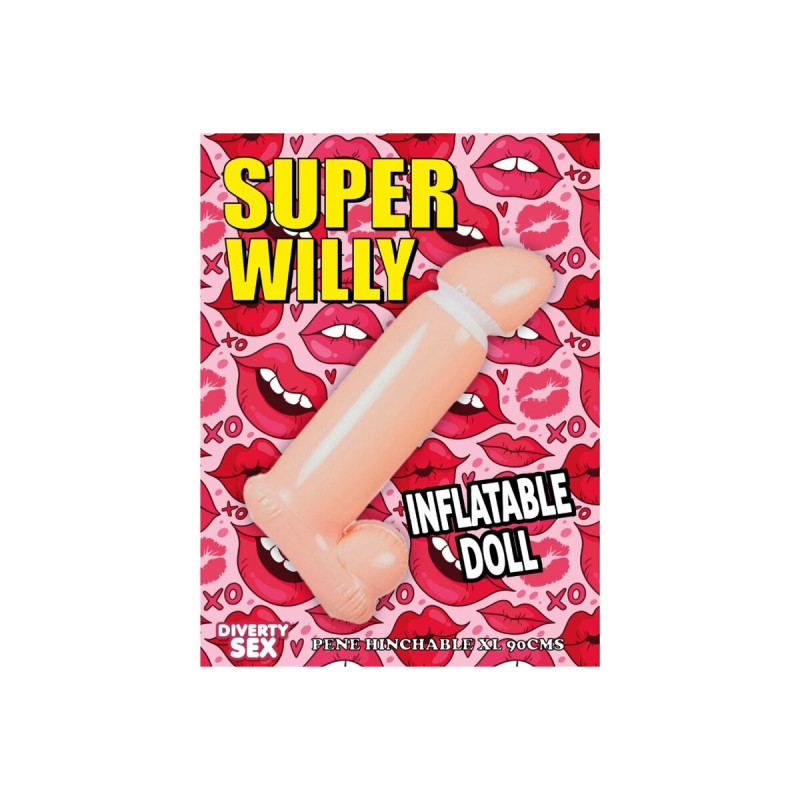 DIABLO PICANTE - INFLATABLE PENIS 100 CM - Single Farewell Games