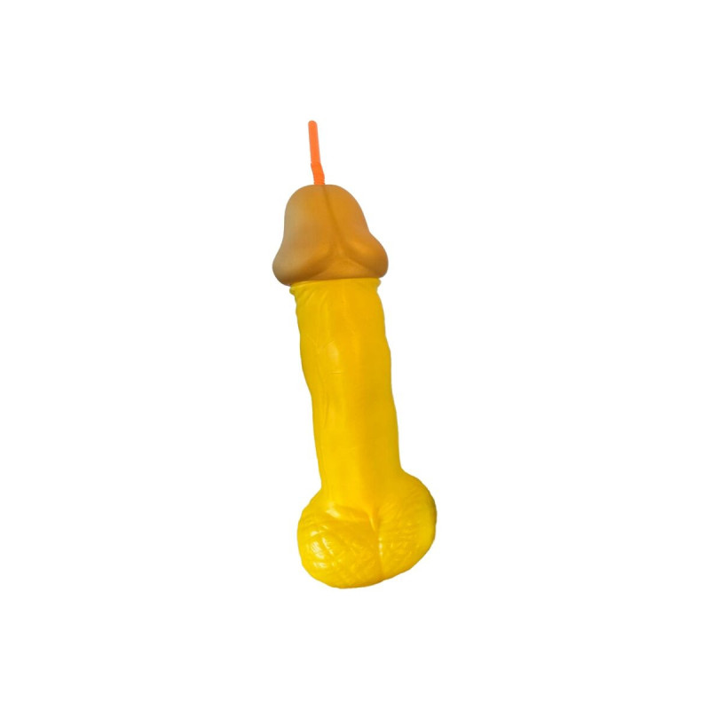 DIABLO PICANTE - YELLOW PLASTIC PENIS GLASS - Accessories