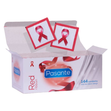 PASANTE - RED RIBBON NATURELLE FORMATPASSENDE KONDOMS 54 MM 144 STÜCK