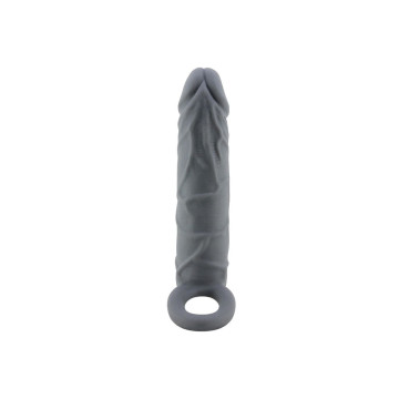 Pretty Love - Funda De Pene De Piel Realística Gris Oscuro |