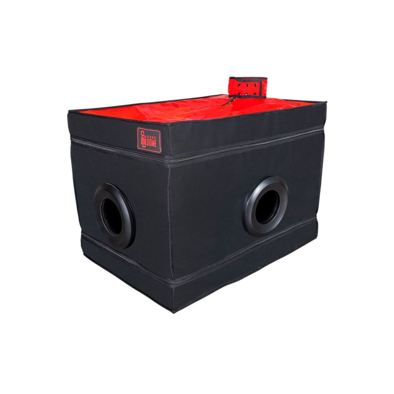 Secret Dome - Kink Club La Niche Cabina Negro & Rojo | Vybes.it