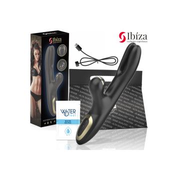 IBIZA - DOPPIO VIBRATORE BLOCCAGGIO NERO - IBIZA TECHNOLOGY - Vibrato…