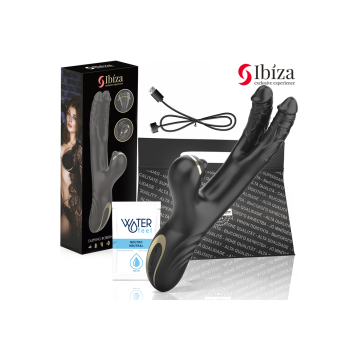 IBIZA - ZWEI DRACHEN DOPPELVIBRATOR SCHWARZ - IBIZA TECHNOLOGY - HI-T…