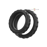 INTENSE - DEWEY DOPPIO ANELLO PER PENE IN SILICONE MODELLO NERO 2 - I…