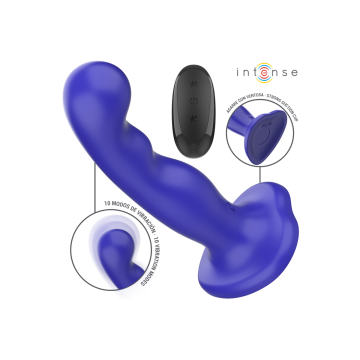 Intense - Shorty Vibrator Mit Saugnäpfen Blau Fernbedienung |