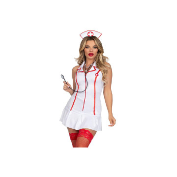 Leg Avenue - Disfraz Enfermera Jefa Blanco S/M | Vybes.it