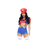 Leg Avenue - Sexy Kostüm Mario Bros Rot/Blau S | Vybes.it