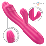 INTENSE - IVY FLEXIBLE VIBRATOR 10 VIBRATIONS WITH STIMULATING TONGUE PINK
