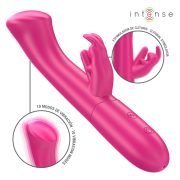 INTENSE - JULIETA RABBIT VIBRATOR 18.6 CM 10 VIBRATIONS PINK
