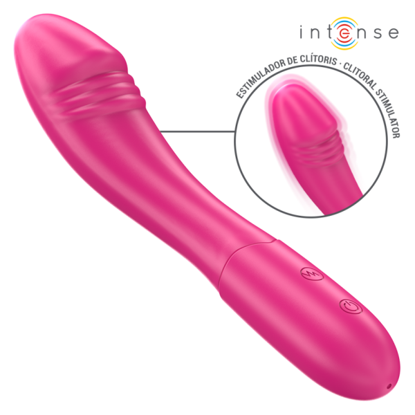 INTENSE - BELINDA VIBRATEUR 19 CM FLEXIBLE 10 VIBRATIONS ROSE