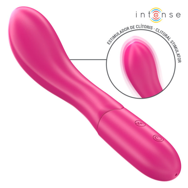 INTENSE - LISETTE VIBRATEUR 19 CM SOUPLE 10 VIBRATIONS ROSE