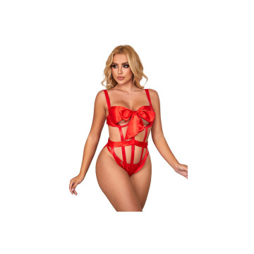 Subblime - 954475 Body Sexy Calado Con Lazo Rojo L/Xl | Vybes.it
