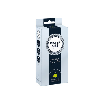 MISTER SIZE - PRESERVATIVO TAGLIA S 49 MM (10 UNITÀ) - Scatole da 4 a…