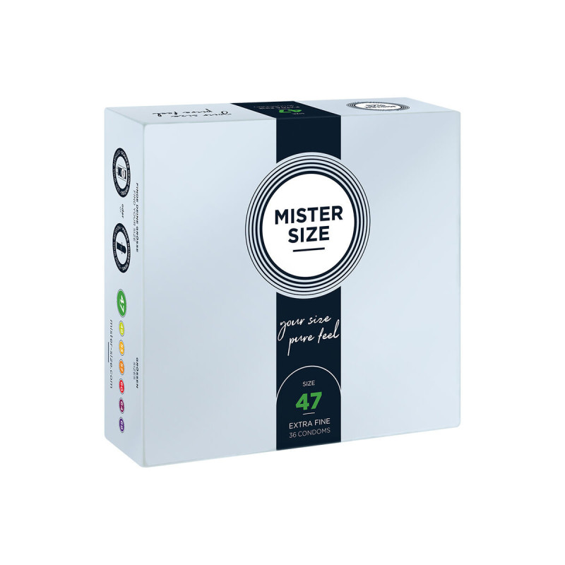 Mister Size - Préservatifs Taille Xs 47 Mm (36 Unités) | Vybes.it