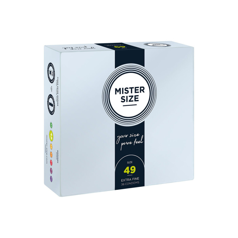 Mister Size - Preservativos Talla S 49 Mm (36 Unidades) | Vybes.it