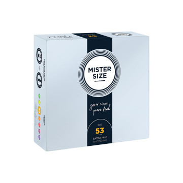 Mister Size - Kondomgrösse M 53 Mm (36 Einheiten) | Vybes.it