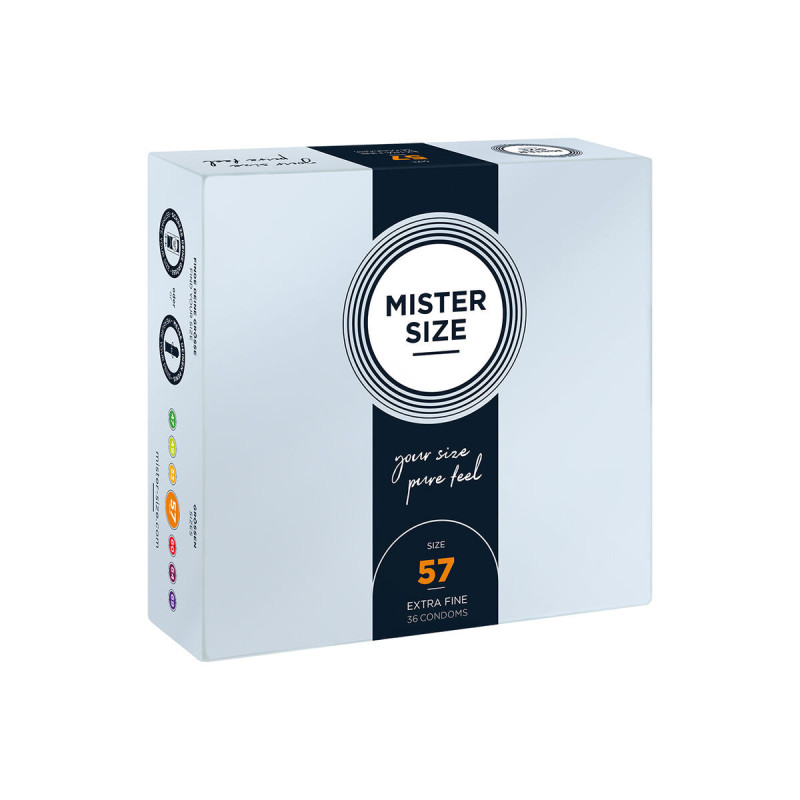 Mister Size - Préservatif Taille L 57 Mm (36 Unités) | Vybes.it