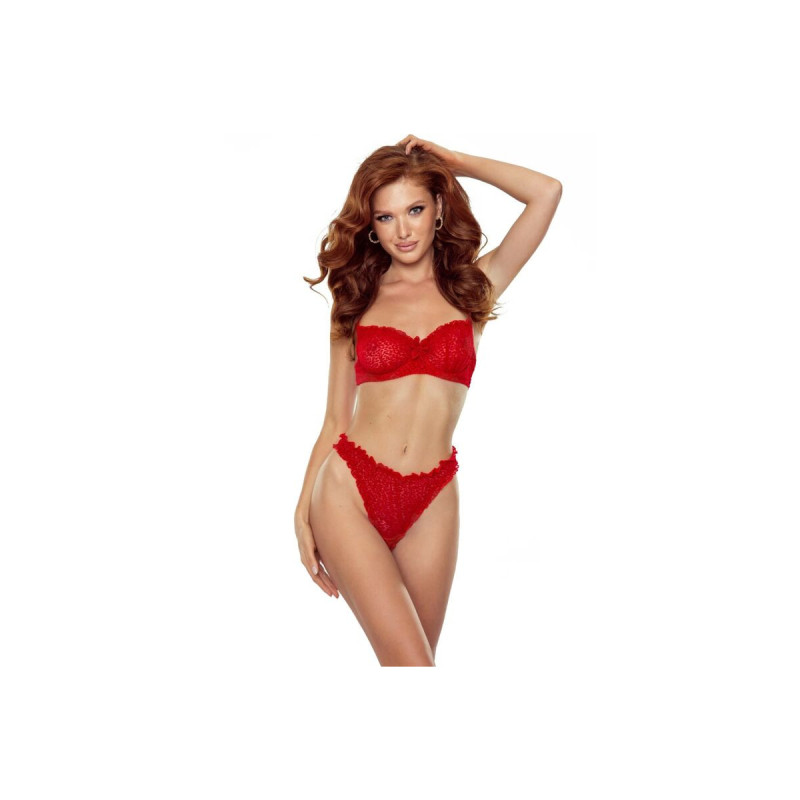 Passion - Catilla Set Tanga + Top Rojo L/Xl | Vybes.it
