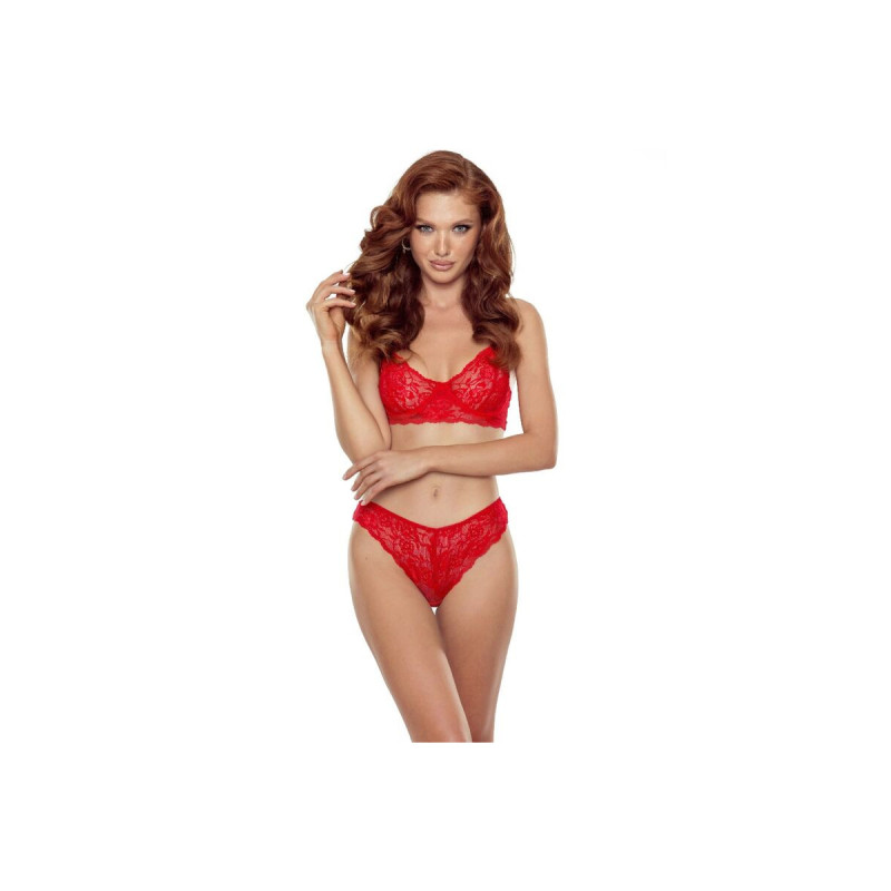 Passion - Denelia Set Tanga + Top Rojo S/M | Vybes.it
