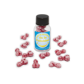 DIABLO PICANTE - POT DE 12 BONBONS HAPPY PENIS AUX FRAISE/CERISE - Je…