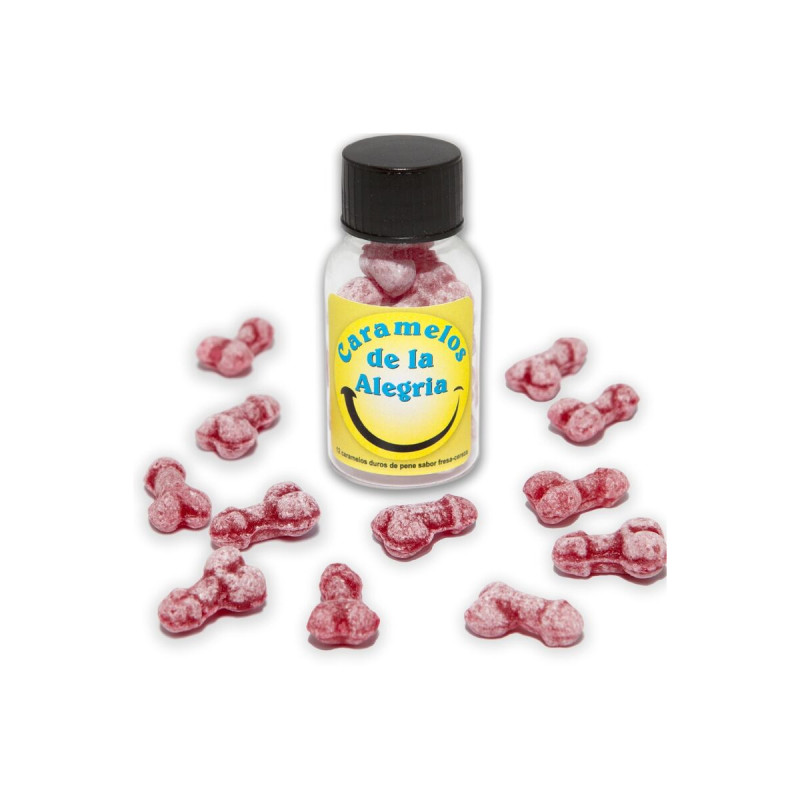 DIABLO PICANTE - 12 BONBONS JOIE EN FORME DE PÉNIS FRAISE/CERISE - Je…
