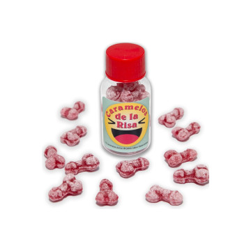 DIABLO PICANTE - 12 CARAMELLE RISATE A FORMA DI PENE FRAGOLA/CILIEGIA…