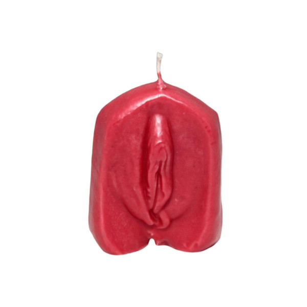 DIABLO PICANTE - VELA FORMA VAGINA ROJO