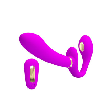 Pretty Love - Thunderbird Vibrador Doble Strap - On Control Remoto