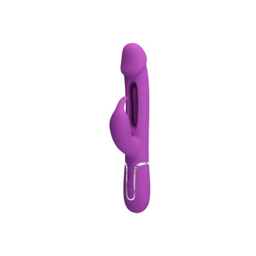 Pretty Love - Kampas Vibrador Rabbit Multifunción 3 En 1 Morado |