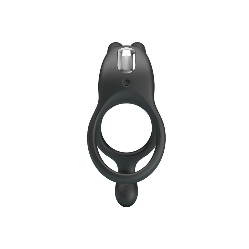 Pretty Love - Seth Doble Anillo Vibrador Rabbit 7 Vibraciones Negro