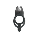 Pretty Love - Seth Doble Anillo Vibrador Rabbit 7 Vibraciones Negro