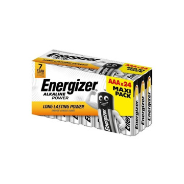 ENERGIZER - BATTERIA ALCALINICA AAA LR03 SCATOLA*24 (3 SCATOLE*8 BATT…