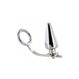 Metal Hard - Anillo Acero Con Plug Anal 80 X 55 Mm | Vybes.it